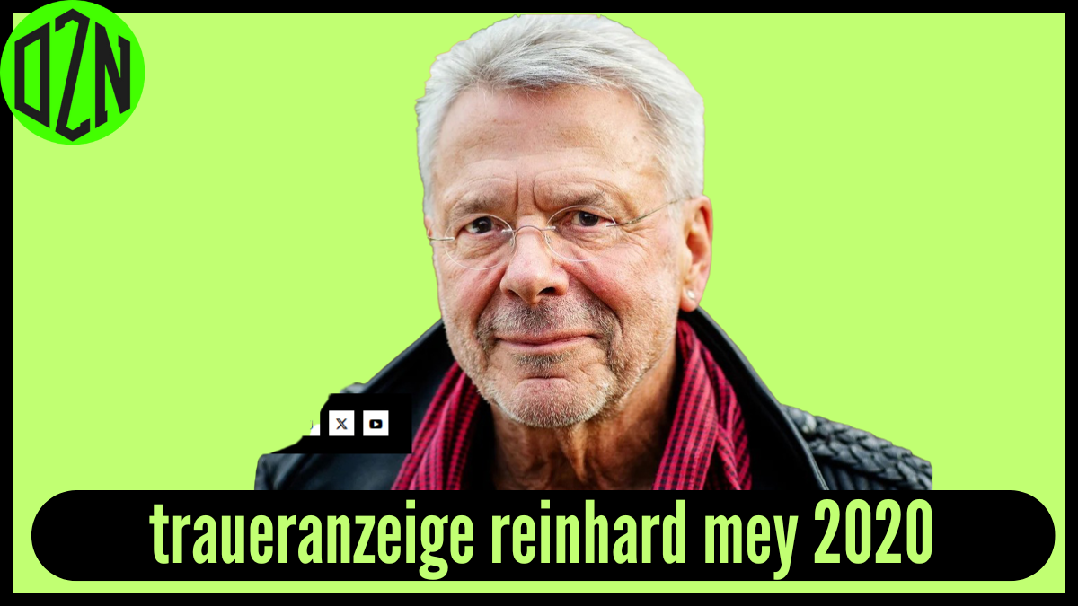 traueranzeige reinhard mey 2020