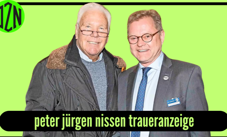 peter jürgen nissen traueranzeige