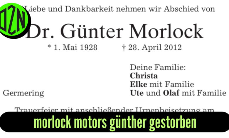 morlock motors günther gestorben