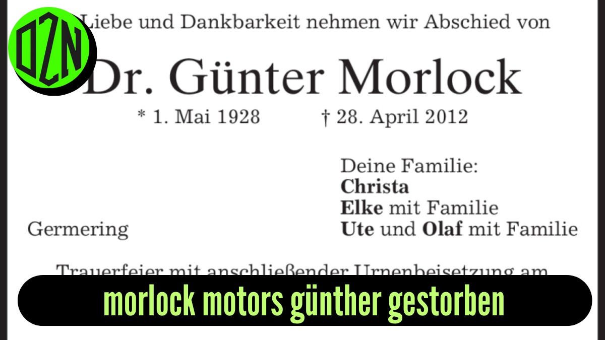 morlock motors günther gestorben